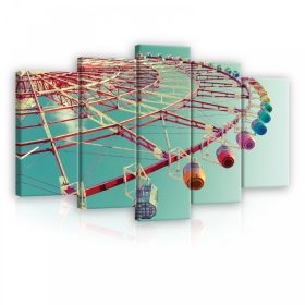 Vászonkép 5 darabos, Óriáskerék 100x60 cm méretben