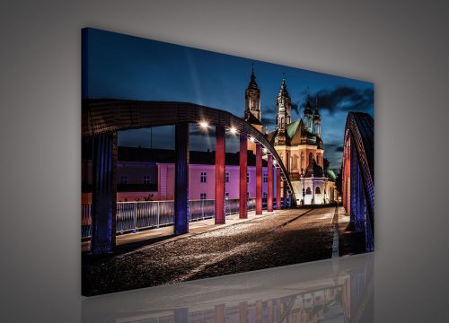 Vászonkép, Éjszakai város, 80x60 cm méretben