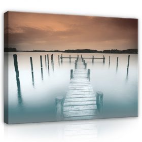 Vászonkép, Móló , 100x75 cm méretben