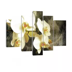 Vászonkép, 5 darabos, Orchideák 170x100 cm méretben