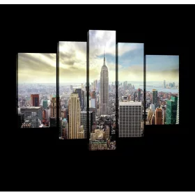 Vászonkép, 5 darabos, New York 170x100 cm méretben