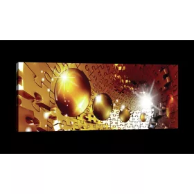 3D Puzzle Absztrakt, vászonkép, 145x45 cm méretben