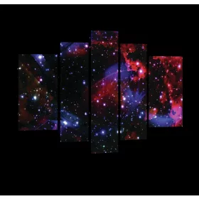 Vászonkép, 5 darabos, Űr 170x100 cm méretben