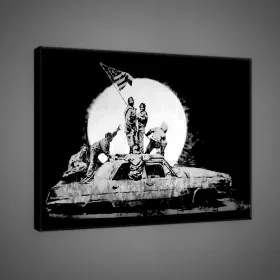 Vászonkép, Flags by Banksy, 100x75 cm méretben