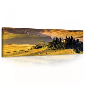 Síkság, dombság vászonkép, 145x45 cm méretben