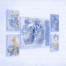   Vászonkép, 5 darabos Babaváró variálható elrendezésben