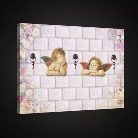 Vászonkép, Angyalok, 100x75 cm méretben
