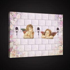 Vászonkép, Angyalkák 80x60 cm méretben