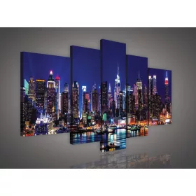 Vászonkép, 5 darabos, New Jersey 170x100 cm méretben