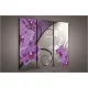 Orchidea minta, 3 darabos vászonkép, 90x80 cm méretben