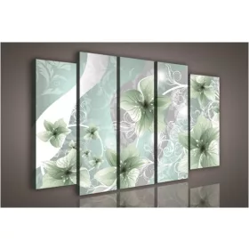 Vászonkép, 5 darabos Liliom minta 150x100 cm méretben