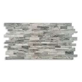 3D PVC falpanel Szürkés keskeny palakő mintás