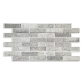 3D PVC falpanel Szürke tégla mintás