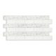 3D PVC falpanel Fehér és virágos csempe minta , fényes fehér, drapp, kék, fekete levelek.