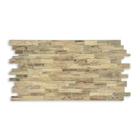 3D PVC falpanel Barnás keskeny palakő mintás