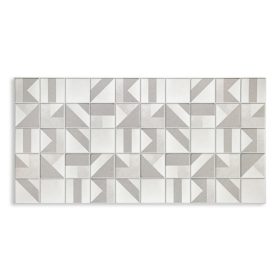 3D PVC falpanel Szürkés modern mintás