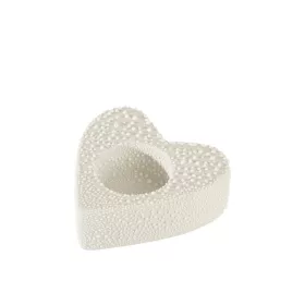 Riso2 kerámia gyertyatartó Krémszín 9x9x3 cm