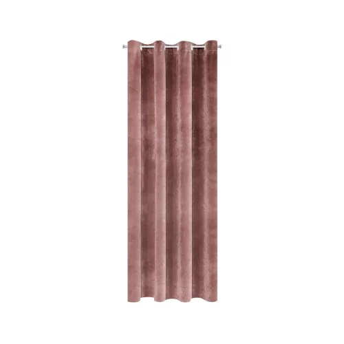 Ria bársony sötétítő függöny Sötétrózsaszín 140x250 cm