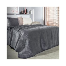 Sofia bársony ágytakaró Grafit 170x210 cm