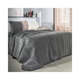 Sofia bársony ágytakaró Grafit 200x220 cm