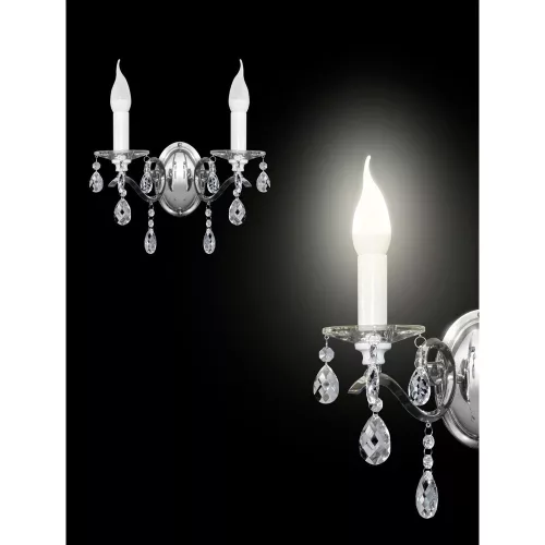 Loreta fali lámpa Króm 34x20x32 cm