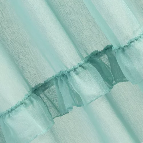 Lorena díszes fényáteresztő függöny Menta 140x270 cm