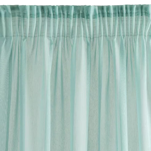 Lorena díszes fényáteresztő függöny Menta 140x270 cm