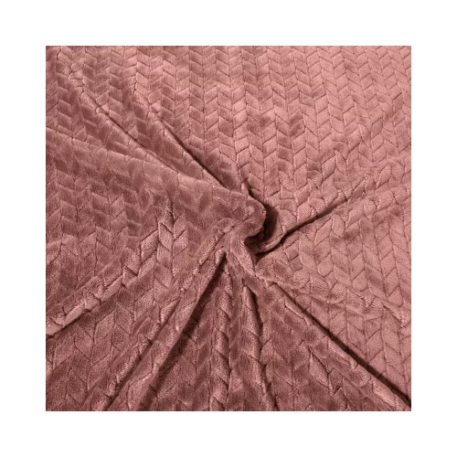 Cindy plüss takaró Púder rózsaszín 220x200 cm