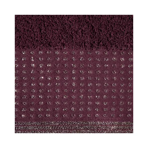 Luna lurex törölköző Burgundi vörös 30x50 cm