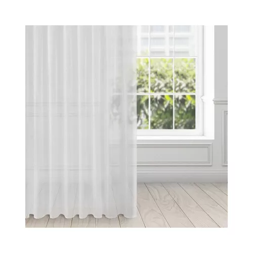 Alexa magas fényű mikrohálós fényáteresztő függöny Fehér 135x270 cm