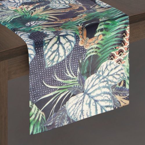 Argos bársony asztali futó Fekete 35x140 cm