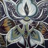 Gracia bársony asztali futó Gránátkék 33x180 cm