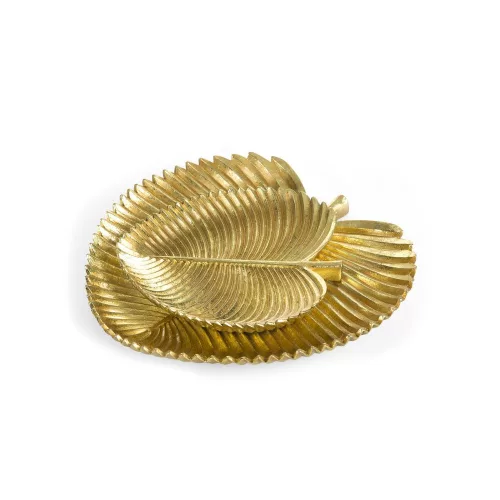 Femi dekoratív tál Arany 28x28x3 cm