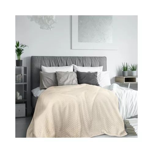 Cindy plüss takaró Bézs 220x200 cm