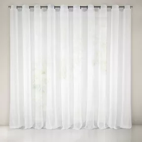   Sakali mikrohálós fényáteresztő függöny fényes mohér szálakkal Fehér 350x250 cm