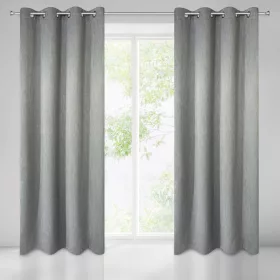   Rossie sötétítő függöny melange szövetből Acélszürke 135x250 cm