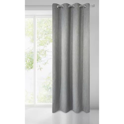 Rossie sötétítő függöny melange szövetből Acélszürke 135x250 cm