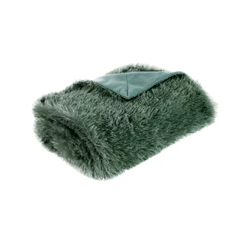 Tiffany szőrme hatású takaró Sötétzöld 150x200 cm