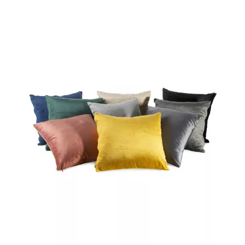 Rossa bársony párnahuzat Acélszürke 40x40 cm