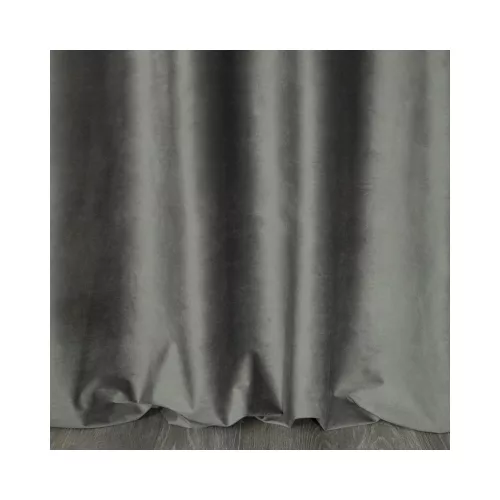 Peri bársony sötétítő függöny Acélszürke 140x250 cm
