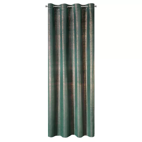 Ambi bársony sötétítő függöny Sötét türkiz/réz 140x250 cm