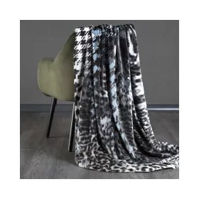   Pamela Eva Minge takaró 3D hatással Acél/fekete 150x200 cm
