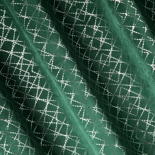 Moly bársony sötétítő függöny Sötétzöld 140x250 cm