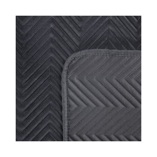 Sofia bársony ágytakaró Fekete 230x260 cm