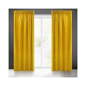   Sibel Pierre Cardin bársony sötétítő függöny Mustársárga 140x270 cm