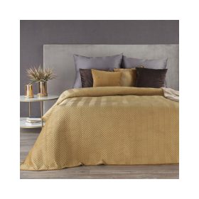 Sofia bársony ágytakaró Mézsárga 170x210 cm