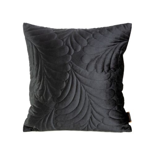 Ria4 bársony párnahuzat Fekete 45x45 cm