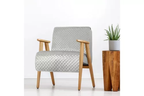 Ariel karosszék takaró Ezüst 70x160 cm