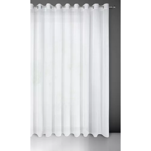 Viola függöny enyhén fényes etamin anyagból Fehér 400x250 cm