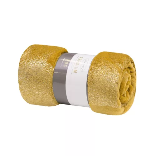 Ginko2 plüss takaró Mézsárga 150x200 cm